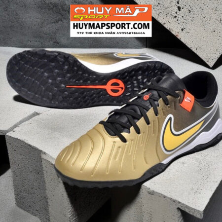 Giày Bóng Đá TQ Nike Tiempo 10 Golden Touch Đen Vàng TF