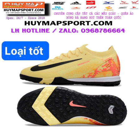 Giày Bóng Đá Nike Mercurial Vapor 16 Elite KM Vàng Cổ Lửng TF