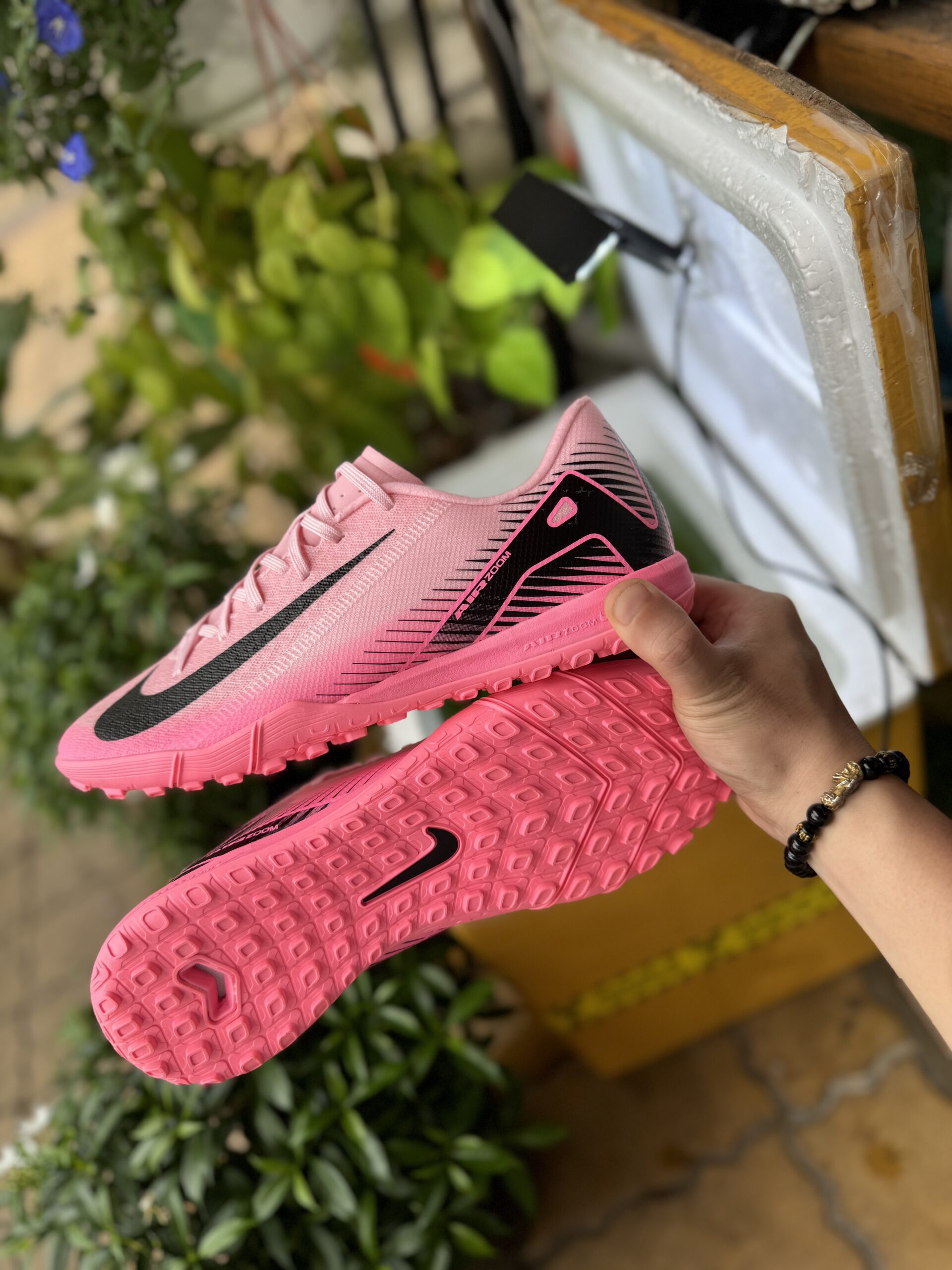 Giày Bóng Đá Nike Mercurial VAPOR 16 ACADEMY Đế Đệm Lưỡi Gà Liền Hồng TF