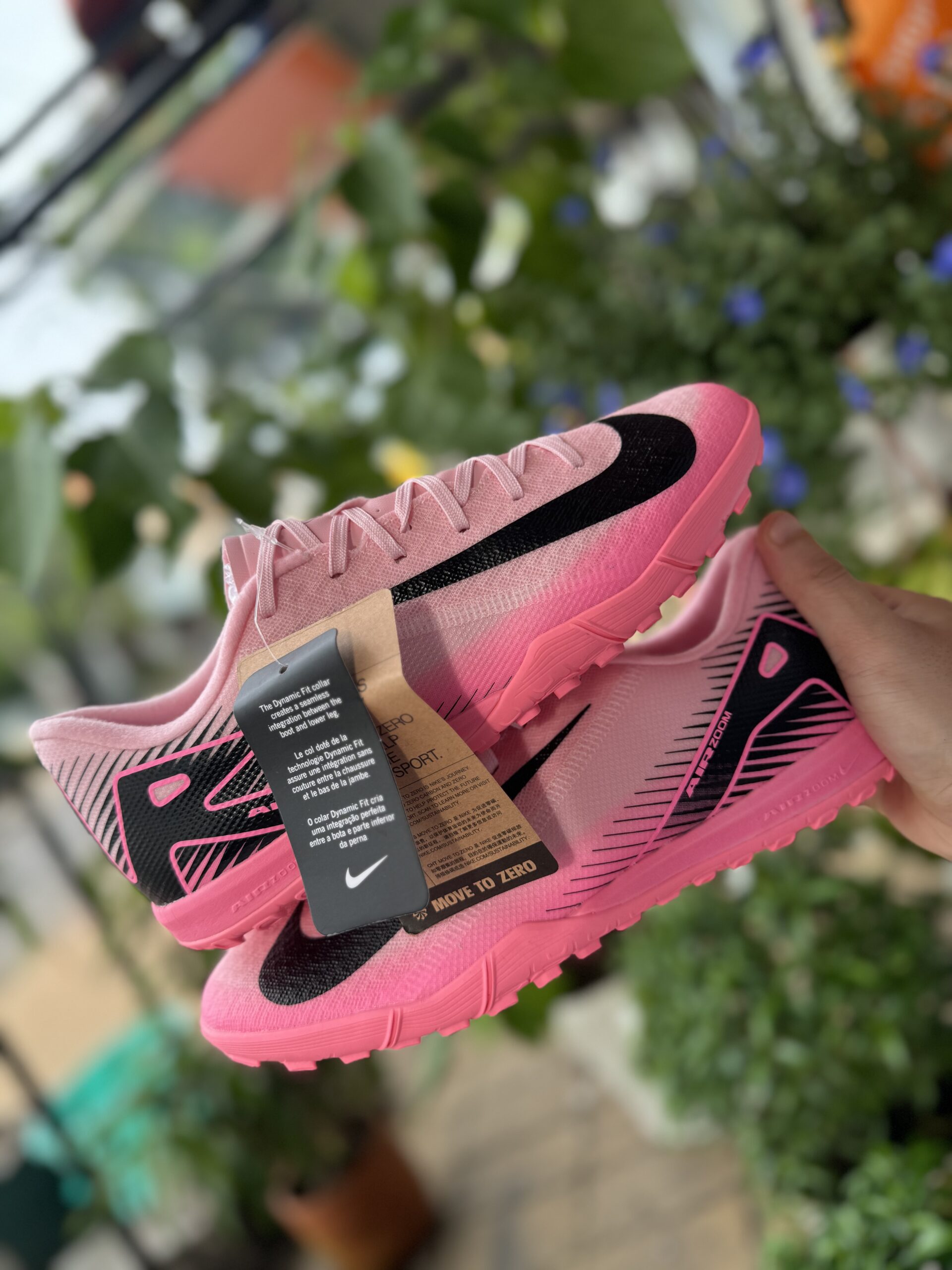 Giày Bóng Đá Nike Mercurial VAPOR 16 ACADEMY Đế Đệm Lưỡi Gà Liền Hồng TF