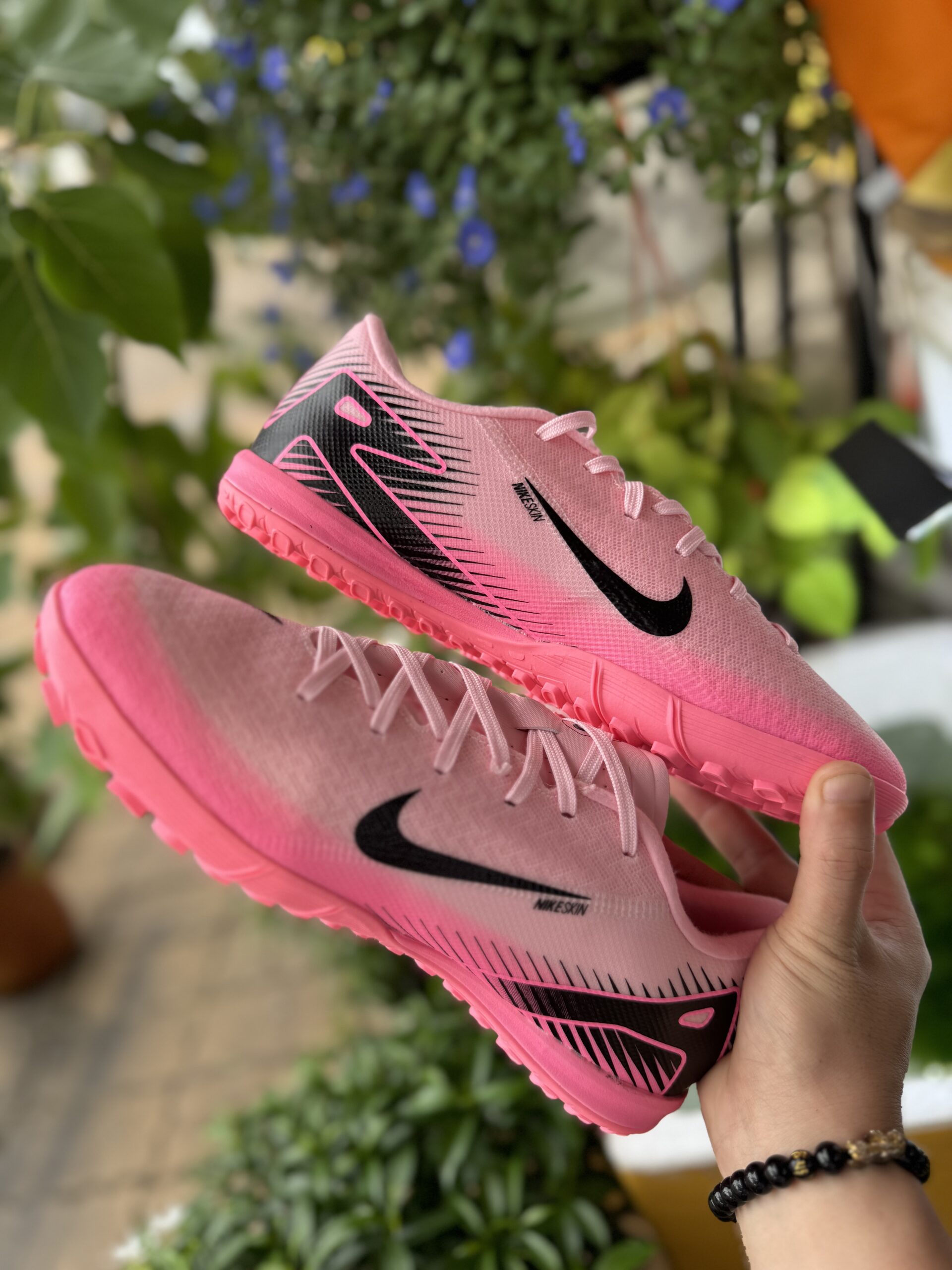 Giày Bóng Đá Nike Mercurial VAPOR 16 ACADEMY Đế Đệm Lưỡi Gà Liền Hồng TF