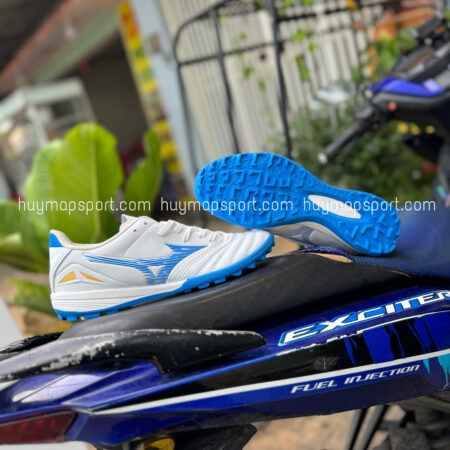 Giày Bóng Đá Mizuno Neo4 Trắng Xanh TF