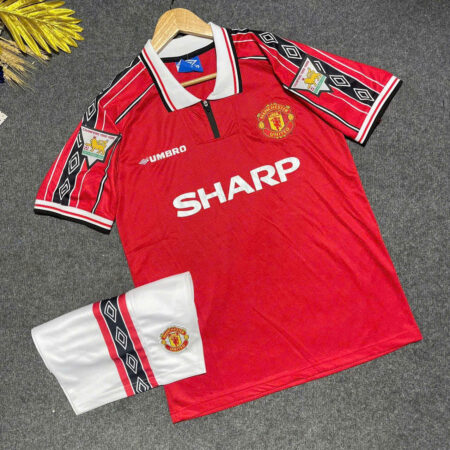 MANCHESTER UNITED RETRO 1999 / THÊU ĐẦY ĐỦ CÁC PATCH LOGO / HÀNG FEX THAILAND